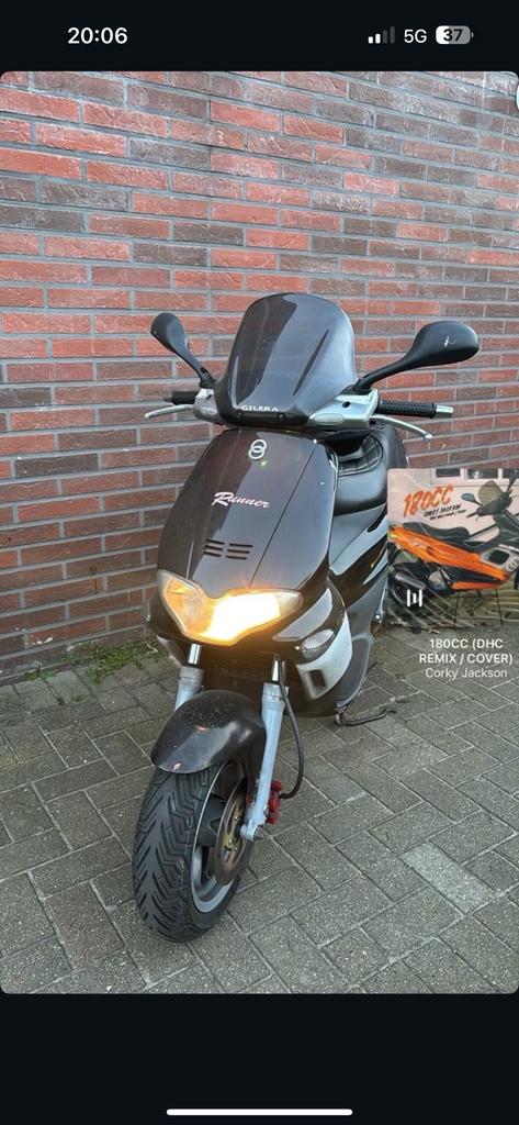 Gilera runner 180cc (125 belgische papieren), Vélos & Vélomoteurs, Enlèvement, Utilisé