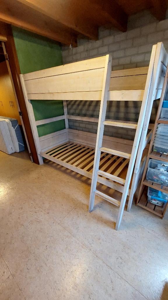 Stapelbed LIFETIME, Huis en Inrichting, Slaapkamer | Stapelbedden en Hoogslapers, Zo goed als nieuw, Stapelbed, 100 cm, 210 cm
