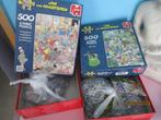 2 puzzels jan van haasteren 500 stuks, Ophalen of Verzenden, 500 t/m 1500 stukjes, Zo goed als nieuw, Legpuzzel