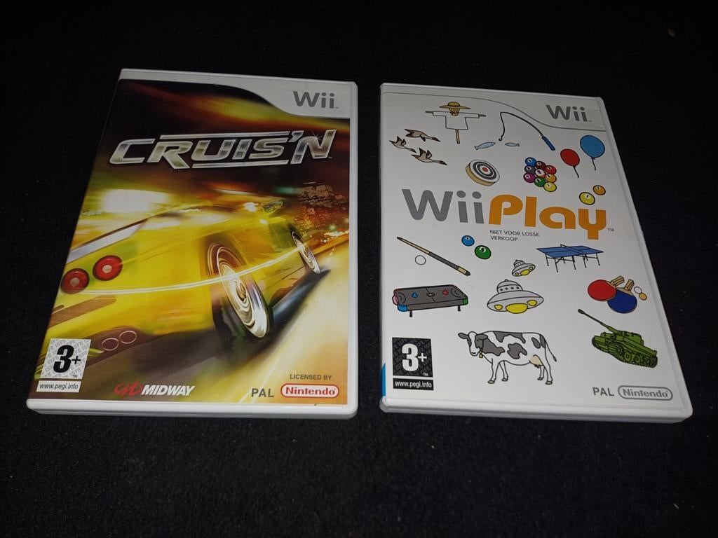 Games & Nintendo WII: WII Play & Cruis'n doosjes, Consoles de jeu & Jeux vidéo, Enlèvement ou Envoi, Course et Pilotage, À partir de 3 ans
