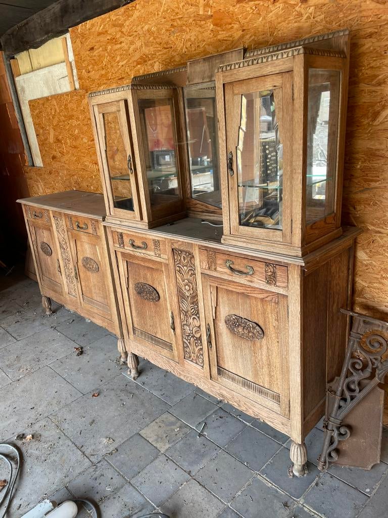 2 kasten 1 met vitrine kast, Enlèvement, Comme neuf