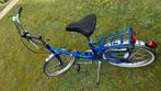 Compacte blauwe fiets – Goede staa, Fietsen en Brommers, Fietsen | Vouwfietsen, Ophalen of Verzenden, Zo goed als nieuw