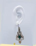 belle paire de boucles d'oreilles en argent, Bijoux, Sacs & Beauté, Boucles d'oreilles, Neuf, Enlèvement ou Envoi, Argent, Argent