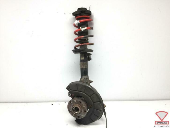 vw touran 1t 2012 vag veerpoot + fusee links voor 1t0412031e, Auto-onderdelen, Ophanging en Onderstel, Volkswagen, Gebruikt