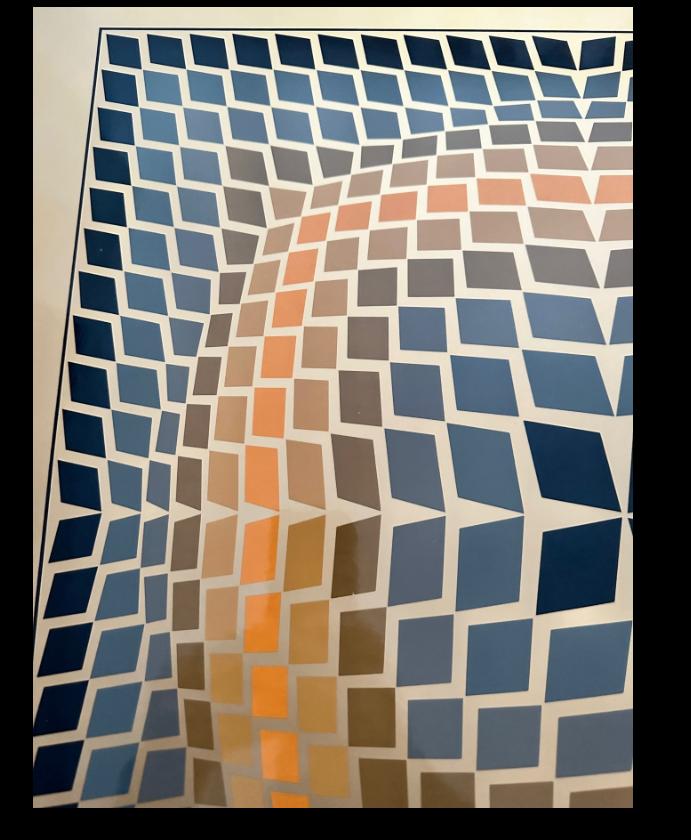 Victor Vasarely – QUASAR-2 – 59 x 59 cm – 1974, Antiek en Kunst, Kunst | Litho's en Zeefdrukken, Ophalen of Verzenden