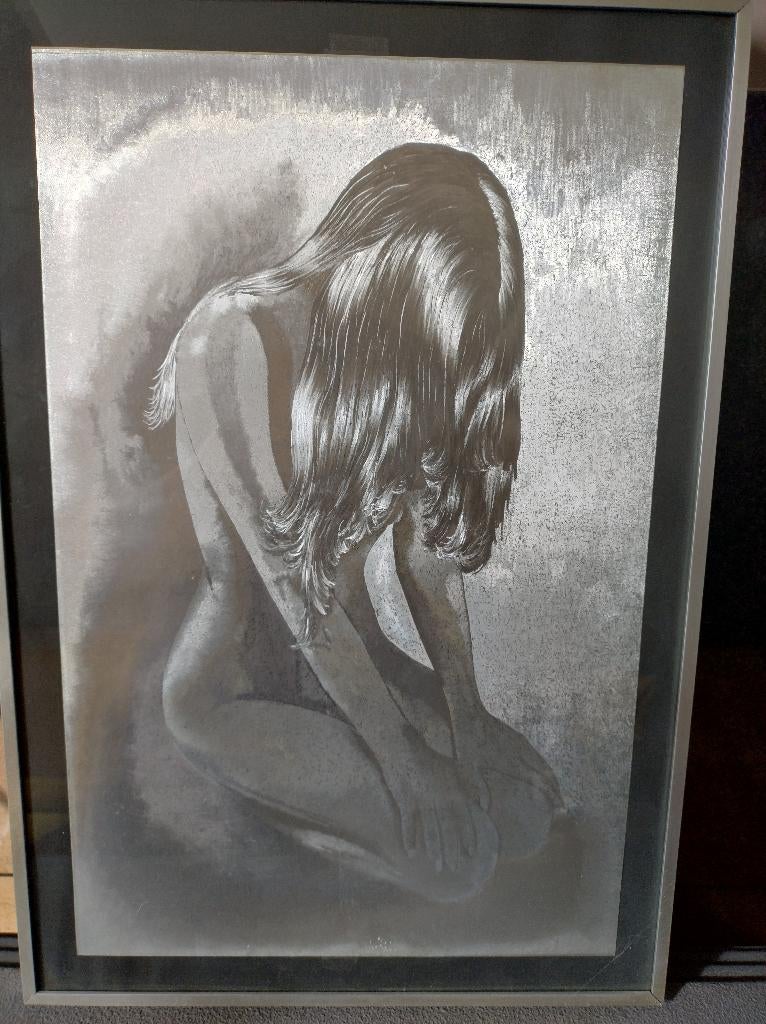 Metalic folie art ets, Ophalen