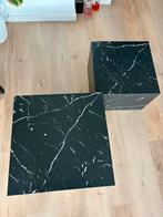 Set van 2 vierkante salontafels met marmereffect, Maison & Meubles, Tables | Tables de salon, Moins de 50 cm, 50 à 100 cm, Carré