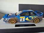 Subaru impreza wrc top marques 1/18 mcrae, Hobby en Vrije tijd, Ophalen, Gebruikt, Auto