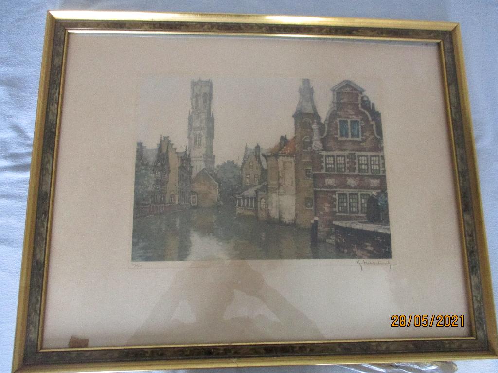 ets, Antiek en Kunst, Ophalen of Verzenden, Ets