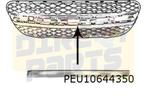 Peugeot 107 (2/09-2/12) lijst links op voorbumpergrille (chr, -, -, Nieuw, Bumper
