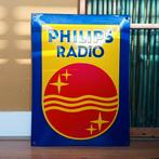 Emaille Schild PHILIPS RADIO Fabriek Oud Reclamebord Vintage, Collections, Envoi, Utilisé, Panneau publicitaire