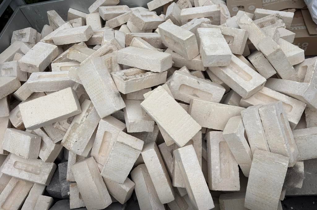 Witte bakstenen, 19x9x5, Bricolage & Construction, Enlèvement, Neuf