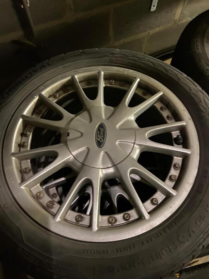 4 aluminium velgen Ford Fiesta, Auto-onderdelen, Banden en Velgen, Band(en), Winterbanden, Ophalen