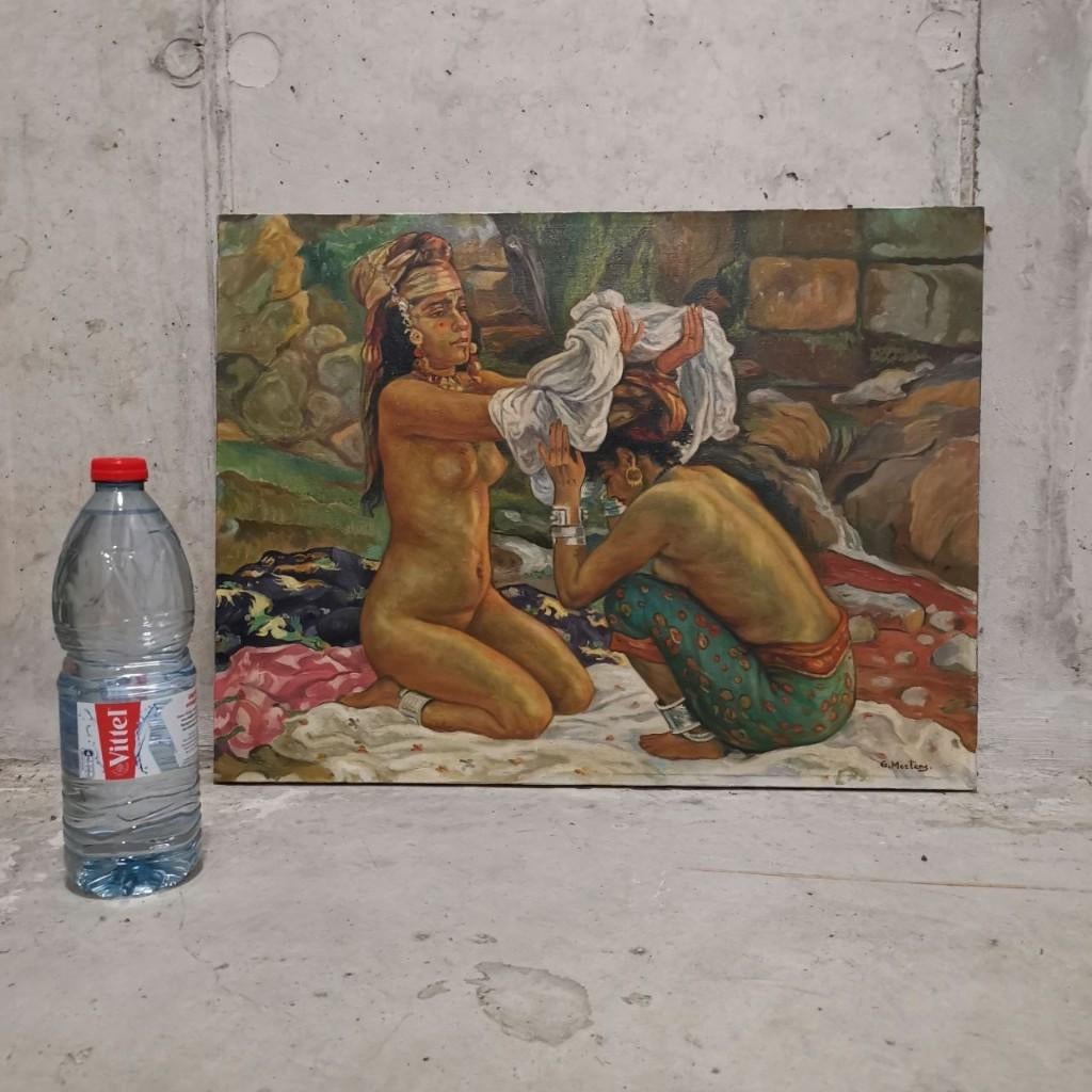 Les Baigneuses – Gust Mertens (naar Étienne Dinet), Antiek en Kunst, Ophalen