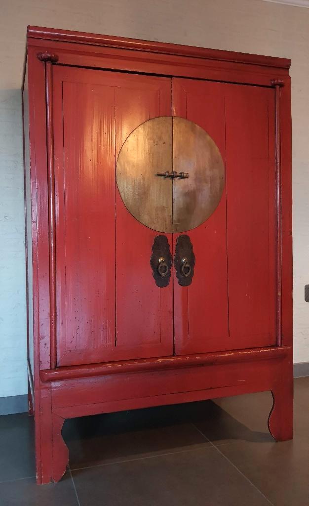ARMOIRE DE MARIAGE CHINOISE ANTIQUE - 950,- euro, Antiquités & Art, Antiquités | Meubles | Armoires, Enlèvement