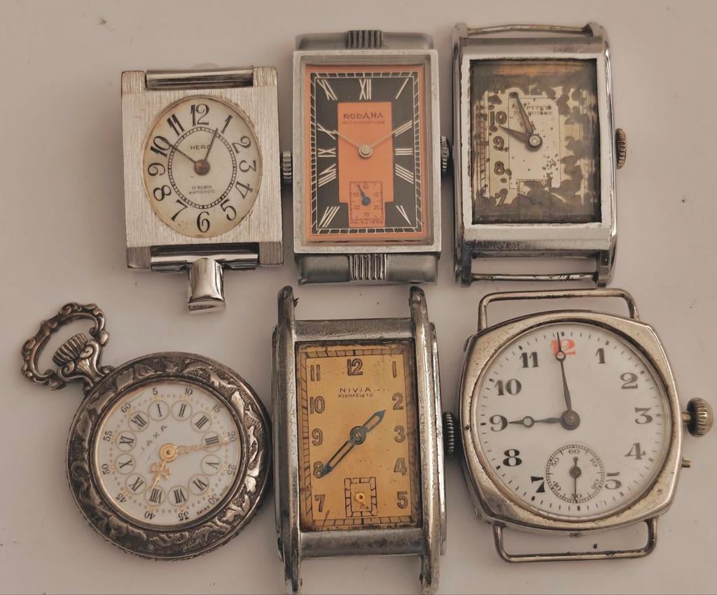 Antieke horlogepartij, Handtassen en Accessoires, Horloges | Antiek, Ophalen of Verzenden