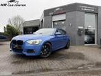 BMW 1-serie 114i 210PK M-pakket-M140i-XENON-18''-LEDER, Auto's, BMW, Gebruikt, Zwart, 4 cilinders, Blauw