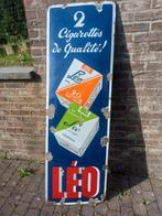 Plaque émaillée Cigarettes LEO, Collections, Enlèvement