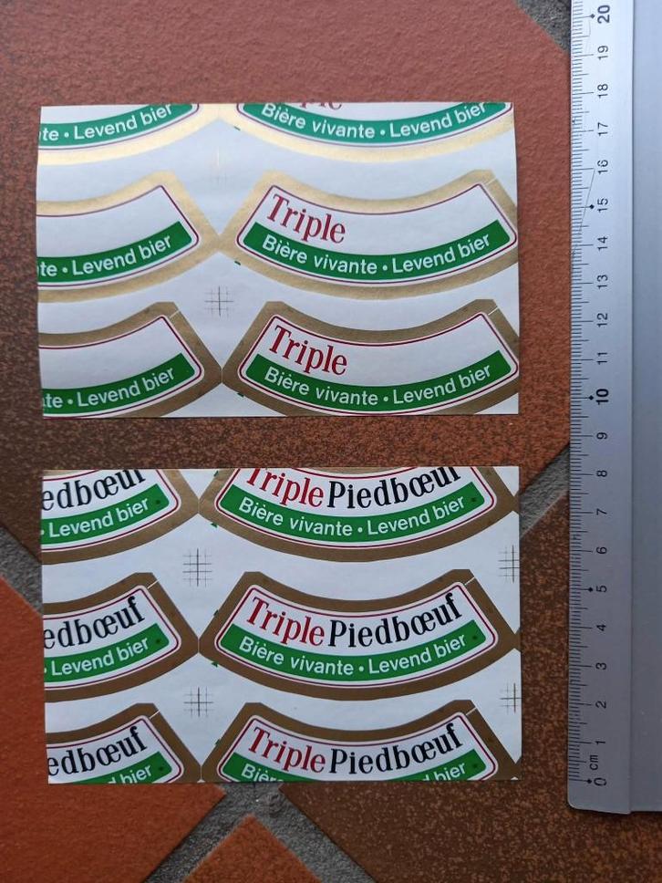ETIQUETTES PIEDBOEUF TEST PRINT, Verzamelen, Biermerken, Zo goed als nieuw, Overige typen, Jupiler, Verzenden
