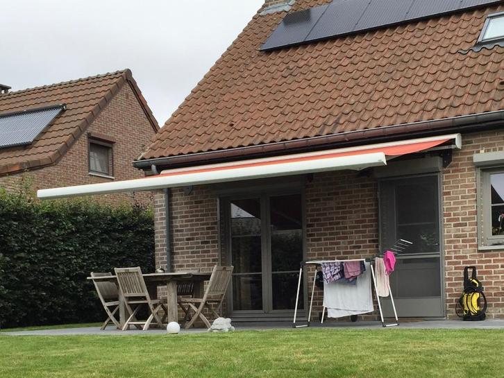 Store banne (marquise) 5m x 3m, Jardin & Terrasse, Protection solaire, Utilisé, Marquise, 300 cm ou plus, 450 cm ou plus, Électrique