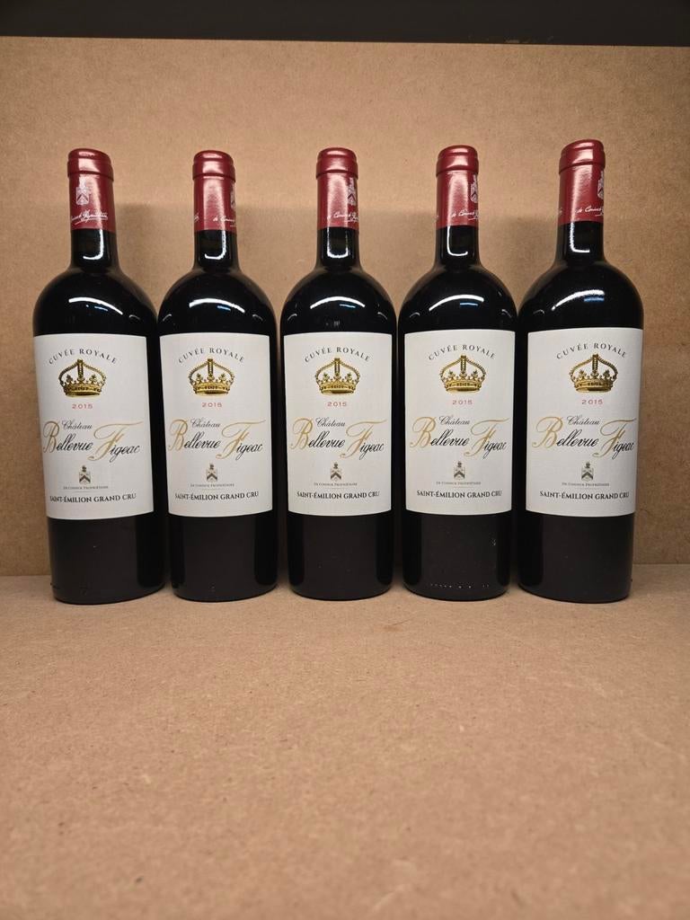 5x Ch Bellevue Figeac 2015 (St Emilion Grand Cru), Collections, Enlèvement