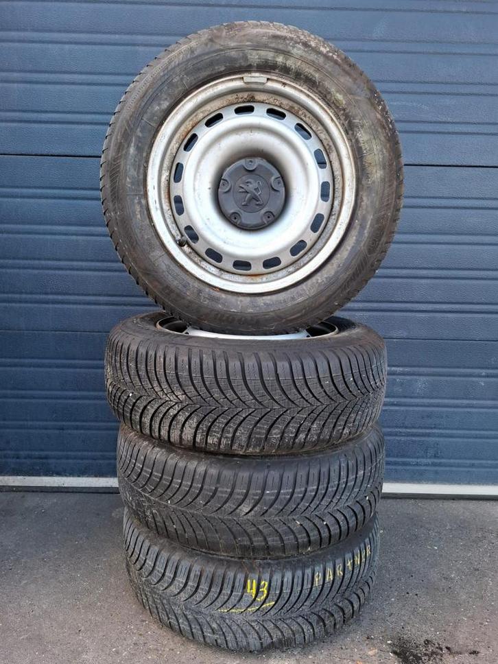 Peugeot Partner Berlingo Combo velgen 195-65-15 5x108 - Set, Autos : Pièces & Accessoires, Pneus & Jantes, Pneus et Jantes, 4 Saisons