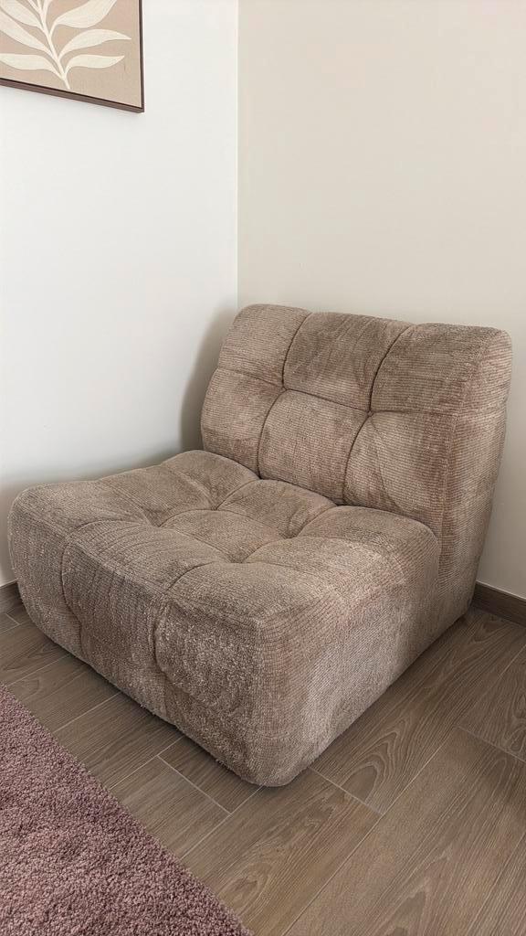 Vintage design fauteuil modulair BEKA jaren 70, Huis en Inrichting, Fauteuils, Zo goed als nieuw, Stof, Ophalen