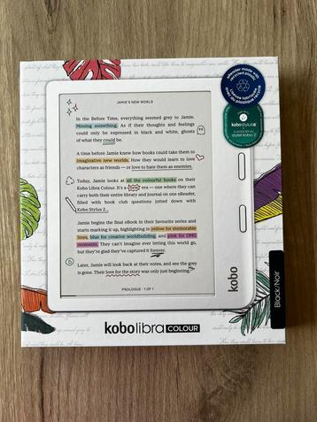 Kobo Libra Colour Zwart (NIEUW), Neuf, Enlèvement ou Envoi, 7 pouces, Écran tactile