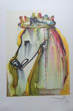 SALVADOR DALI / CHEVAUX DE DALI / KLEURLITHO / 56x36cm, Antiek en Kunst, Ophalen of Verzenden