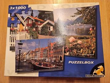 Puzzelbox Wild Horse 3 x 1000 stukjes beschikbaar voor biedingen