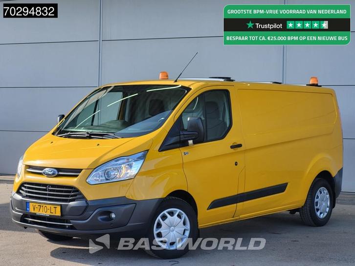 Ford Transit Custom 130PK Trekhaak L2H1 Airco Cruise Parkeer, Auto's, Bestelwagens en Lichte vracht, Bedrijf, Te koop, Airconditioning