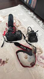 Canon eos 70d + micro Rode, Audio, Tv en Foto, Fotocamera's Digitaal, Ophalen, Gebruikt, Spiegelreflex, Canon