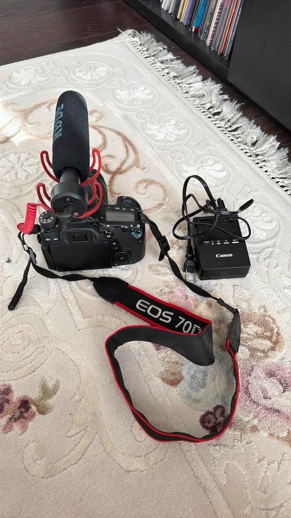 Canon eos 70d + micro Rode, Audio, Tv en Foto, Fotocamera's Digitaal, Gebruikt, Spiegelreflex, Canon, Ophalen
