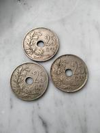 25 Cent, Royaume de Belgique, 1908, 1921en 1923, Postzegels en Munten, Munten | België, Ophalen of Verzenden