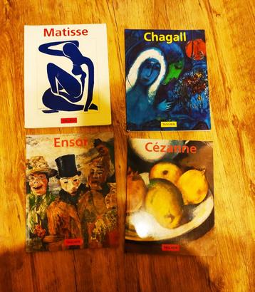livres peinture Chagall,Ensor,Matisse,Cézanne beschikbaar voor biedingen