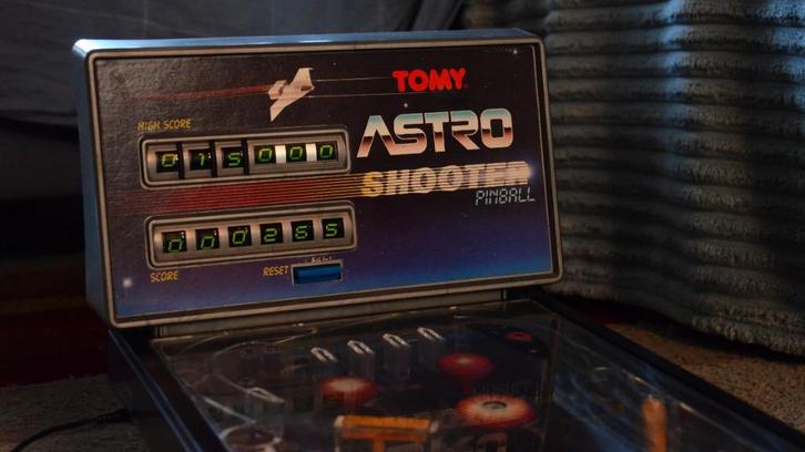 Tafelmodel flipperkast (Tomy Astro Shooter), Verzamelen, Automaten | Flipperkasten, Gebruikt, Elektronisch, Flipperkast, Overige merken