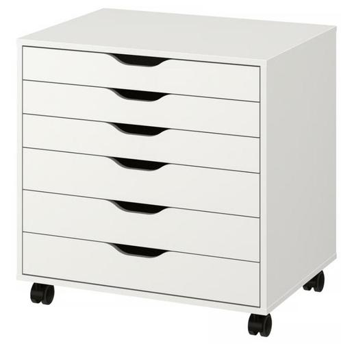 Caisson à tiroirs IKEA ALEX sur roulettes - Blanc, Huis en Inrichting, Kasten | Lockerkasten, Zo goed als nieuw, Ophalen
