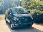 FORD TRANSIT CUSTOM LANGE VERSIE FULL OPTION, Auto's, Voorwielaandrijving, Zwart, Bedrijf, 5 deurs
