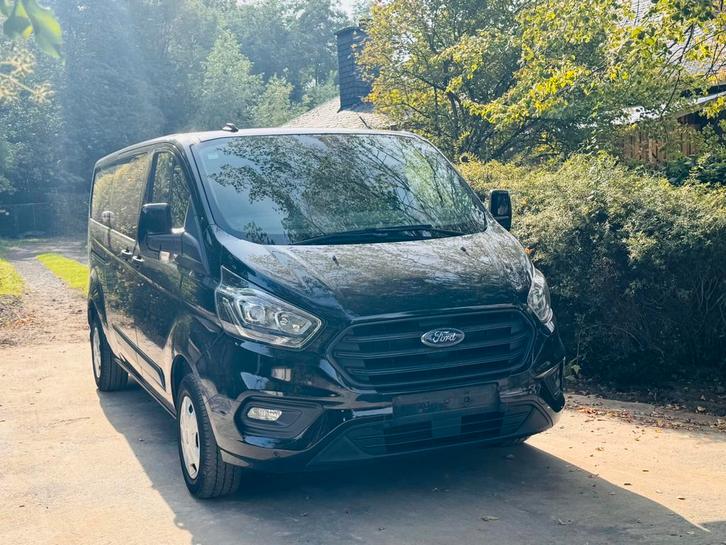 FORD TRANSIT CUSTOM LANGE VERSIE FULL OPTION, Auto's, Bestelwagens en Lichte vracht, Bedrijf, Te koop, Ford, Diesel, Euro 6, 5 deurs
