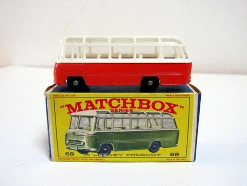 Mercedes Coach 68b 1965 Lesney Matchbox RW Zeldzame US doos, Hobby en Vrije tijd, Modelauto's | Overige schalen, Zo goed als nieuw
