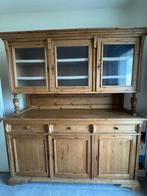 Vitrinekast Old pine (2 delig), Ophalen, Gebruikt, Met deur(en), 150 tot 200 cm