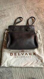 Vintage Delvaux handtas donkerbruin, Handtassen en Accessoires, Tassen | Damestassen, Ophalen, Zo goed als nieuw, Handtas