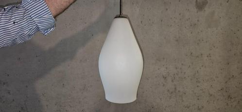 Lampe suspendue vintage en verre Louis Kalff, milieu des ann, Maison & Meubles, Lampes | Suspensions, Comme neuf, Moins de 50 cm