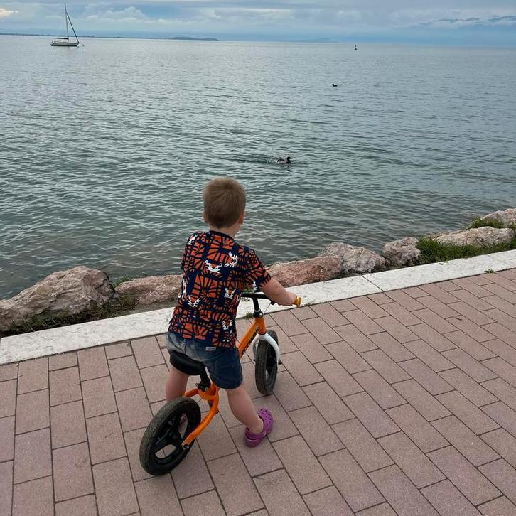 B-twin loopfietsje Tijger, Fietsen en Brommers, Fietsen | Kinderfietsjes, Gebruikt, Minder dan 16 inch, Ophalen