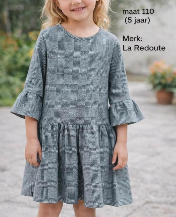 Geruite jurk La Redoute maat 110, Kinderen en Baby's, Kinderkleding | Maat 110, Zo goed als nieuw, Meisje, Jurk of Rok, Ophalen of Verzenden