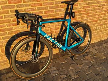 Factor One Aqua Blue 58 Sram Red, perfecte staat!, Autres marques, 57 à 61 cm, Comme neuf, Enlèvement