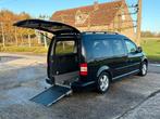 ♿️VW Caddy Maxi 2.0TDI Rolstoel Invalide Mindervalide TPMR, Auto's, Automaat, Monovolume, Zwart, Parkeersensor