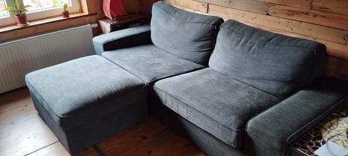 Zetel met voetenbank ikea, Huis en Inrichting, Zetels | Zetels en Chaises Longues, Zo goed als nieuw, Ophalen