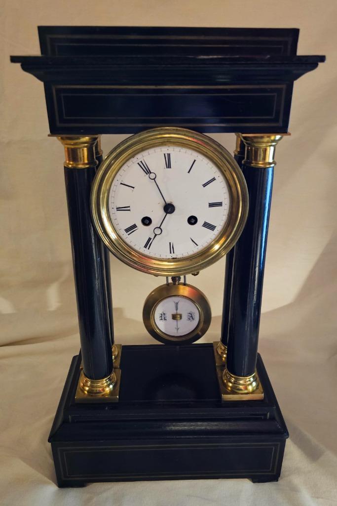 kolommen pendule 1855 japy freres, Antiek en Kunst, Antiek | Klokken, Ophalen