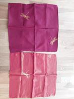 3 kussenhoezen van zijdeachtige stoffen, Huis en Inrichting, Ophalen, Zo goed als nieuw